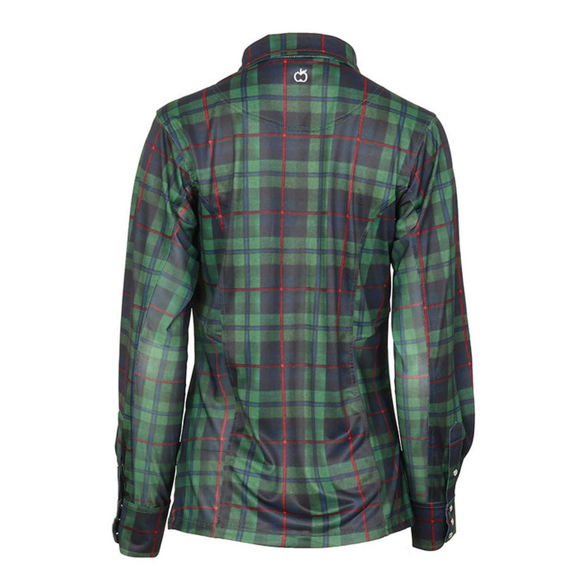 Dapplebay Women's Holiday Plaid Western Top