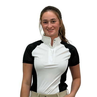 Equinavia Women's Sara Short Sleeve Perforated Show Shirt