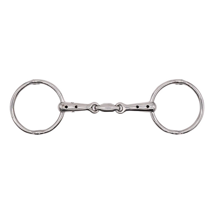 Jake Adams Double Jointed Whistle Mouth Loose Ring Gag Bit