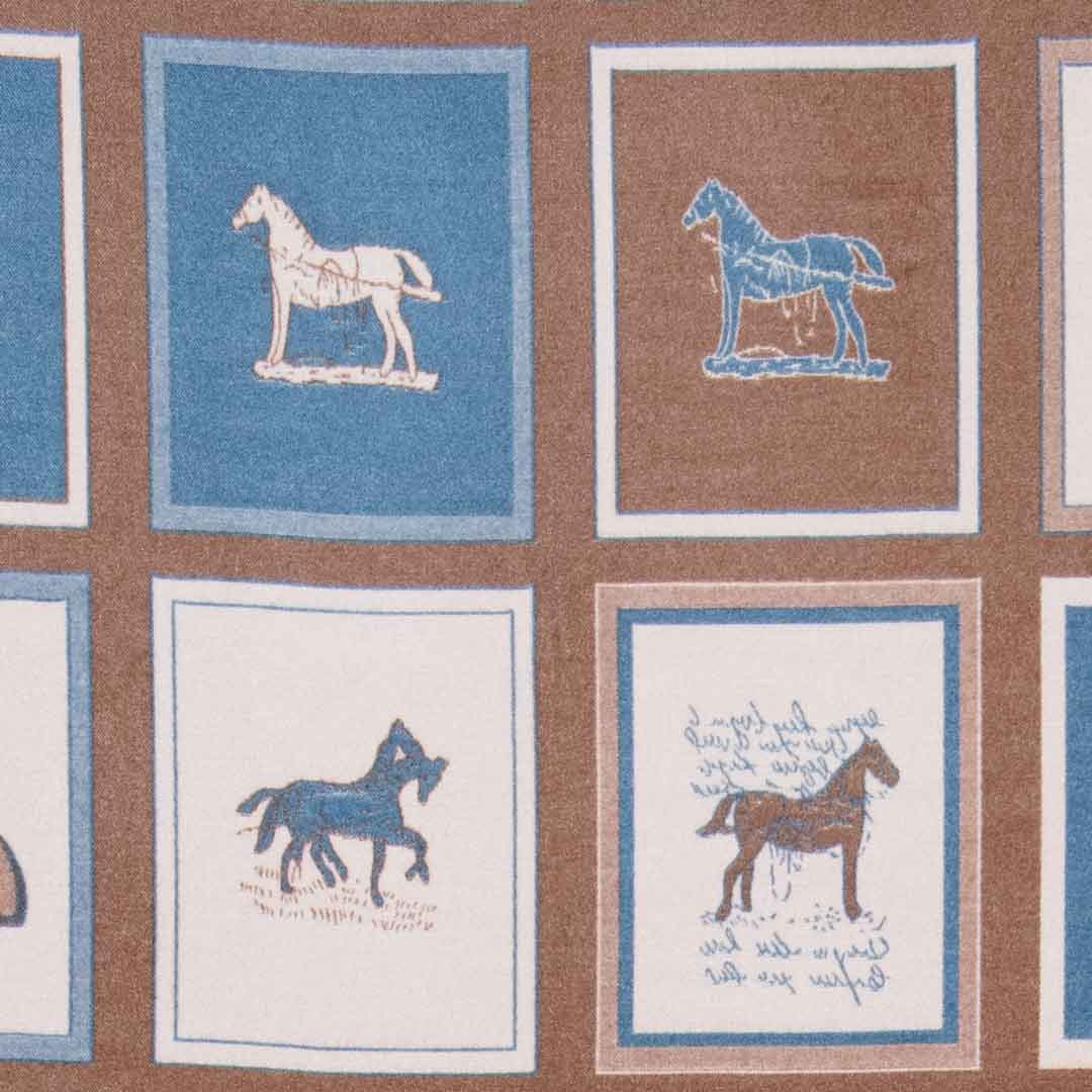 Urban Equestrian  Hunt Club -  Equestrian Motif Luxe Shawl