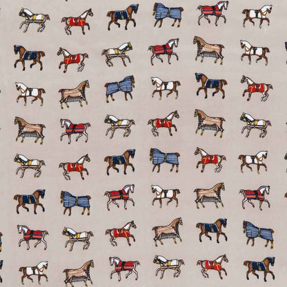 Hunt Club - Stylized Equestrian Scarf in Taupe