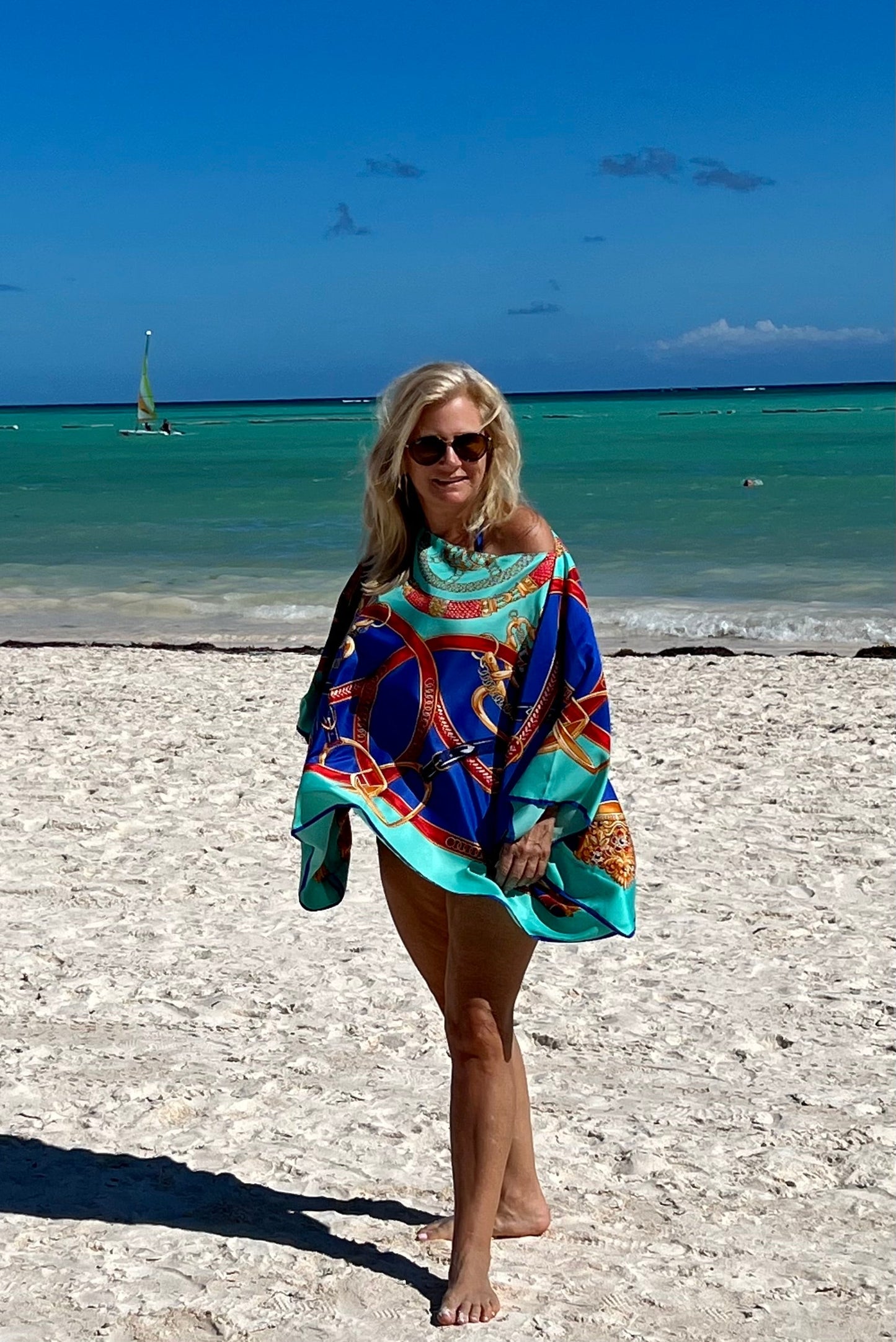 Stacy Bradley Design - Tunic Blue-Turquoise Stirrup