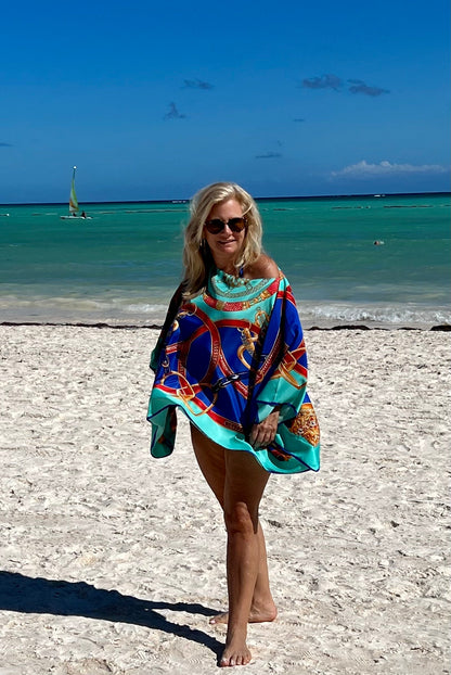 Stacy Bradley Design - Tunic Blue-Turquoise Stirrup