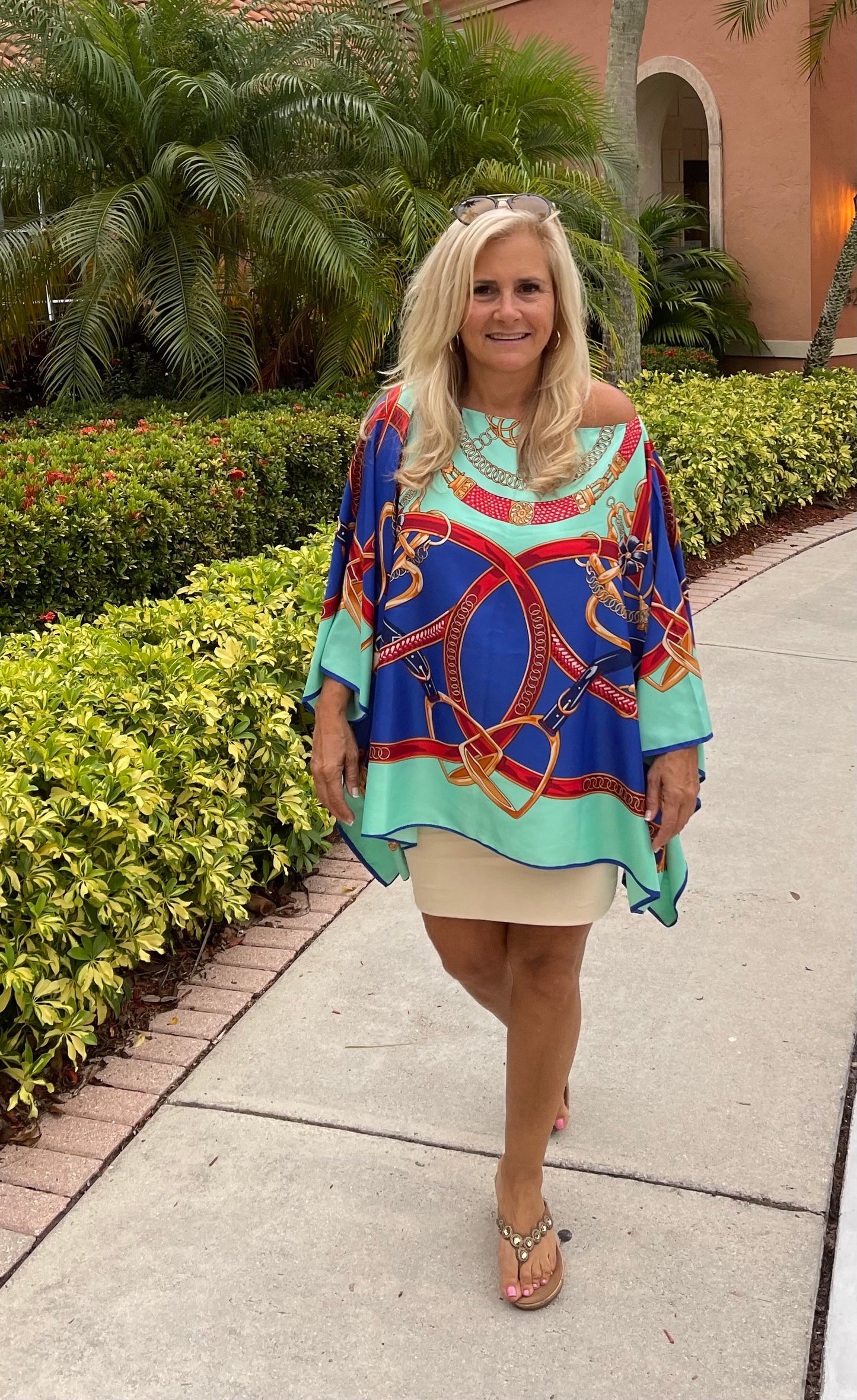 Stacy Bradley Design - Tunic Blue-Turquoise Stirrup