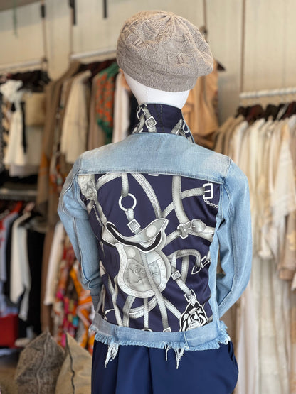 Stacy Bradley Design, The Light Denim Jacket - Silver Equestrian
