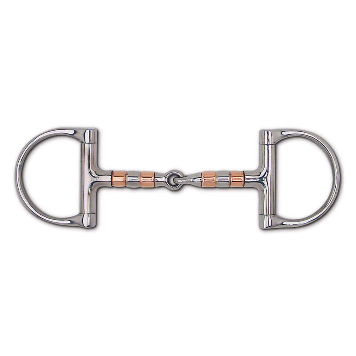 Toklat Copper and Stainless Steel Roller Snaffle Racing Dee Bit