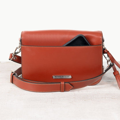 Urban Equestrian  Lana - Horse Bit Crossbody Luxury Leather Bag in Cognac