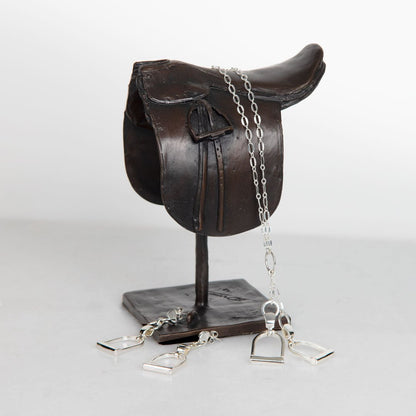 Urban Equestrian  Langley - Equestrian Riding Stirrup Earring in Silver