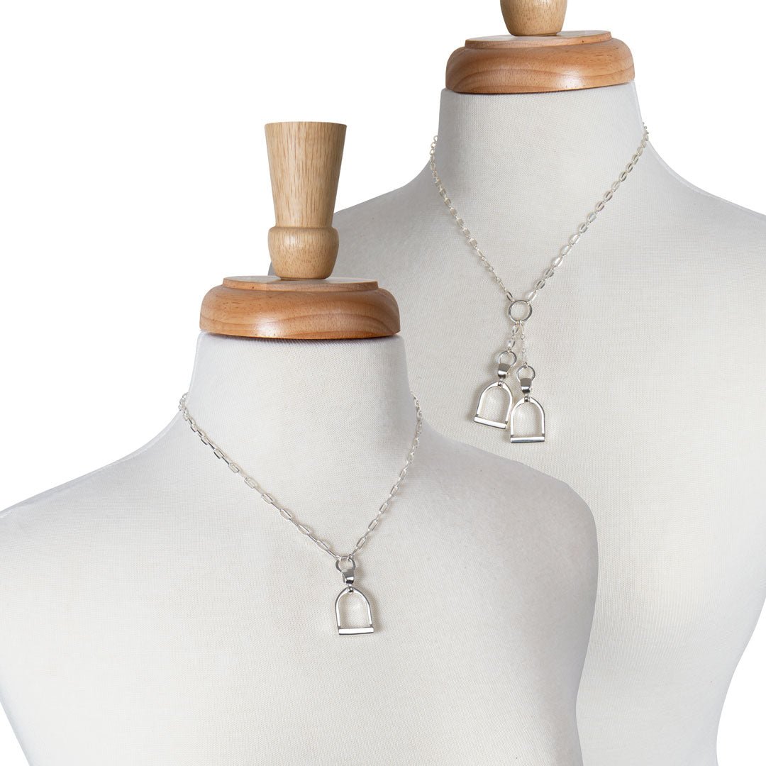 Urban Equestrian  Langley - Equestrian Riding Stirrup Earring in Silver