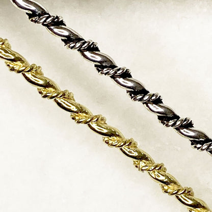 Urban Equestrian  Lariat  - Triple Rope Twist Mane Tamer Hair Pin in Silver