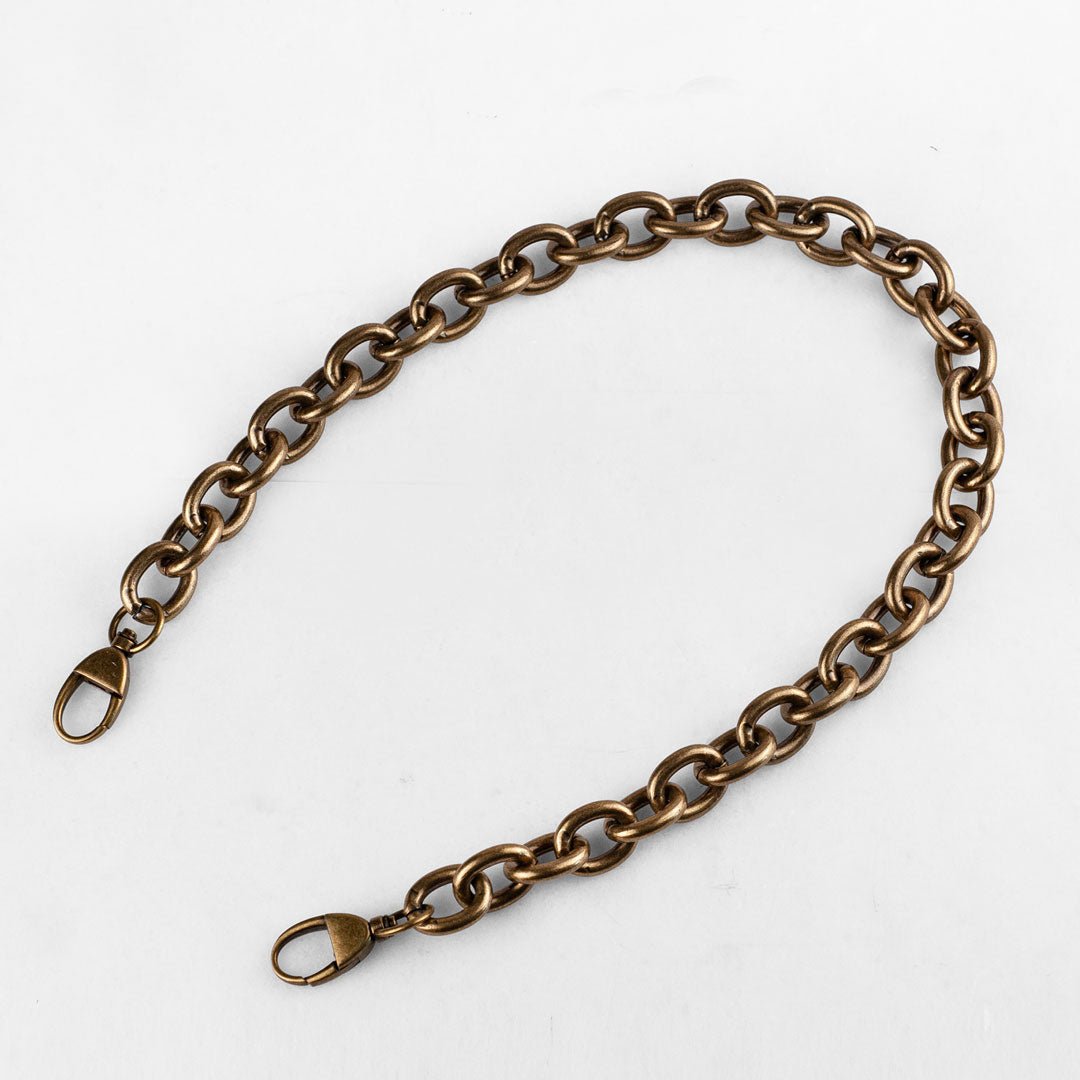 Urban Equestrian  Chunky Loop Antique Brass Chain Strap