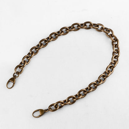 Urban Equestrian  Chunky Loop Antique Brass Chain Strap