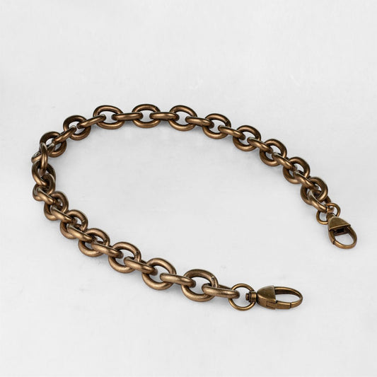 Urban Equestrian  Chunky Loop Antique Brass Chain Strap
