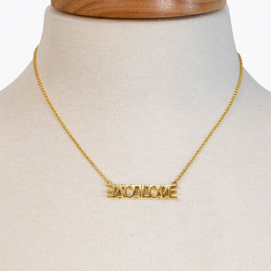 Urban Equestrian  Love - Horseshoe Coin Pendant in Gold