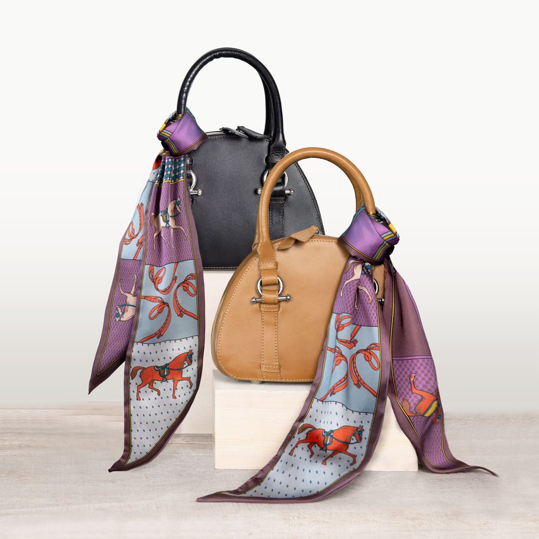 Urban Equestrian  Madrigal - EQ & GEO Multi-Color Equestrian Scarf in Purple