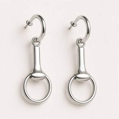Odeza - Equestrian Horse Bit Earring in Sterling Silver