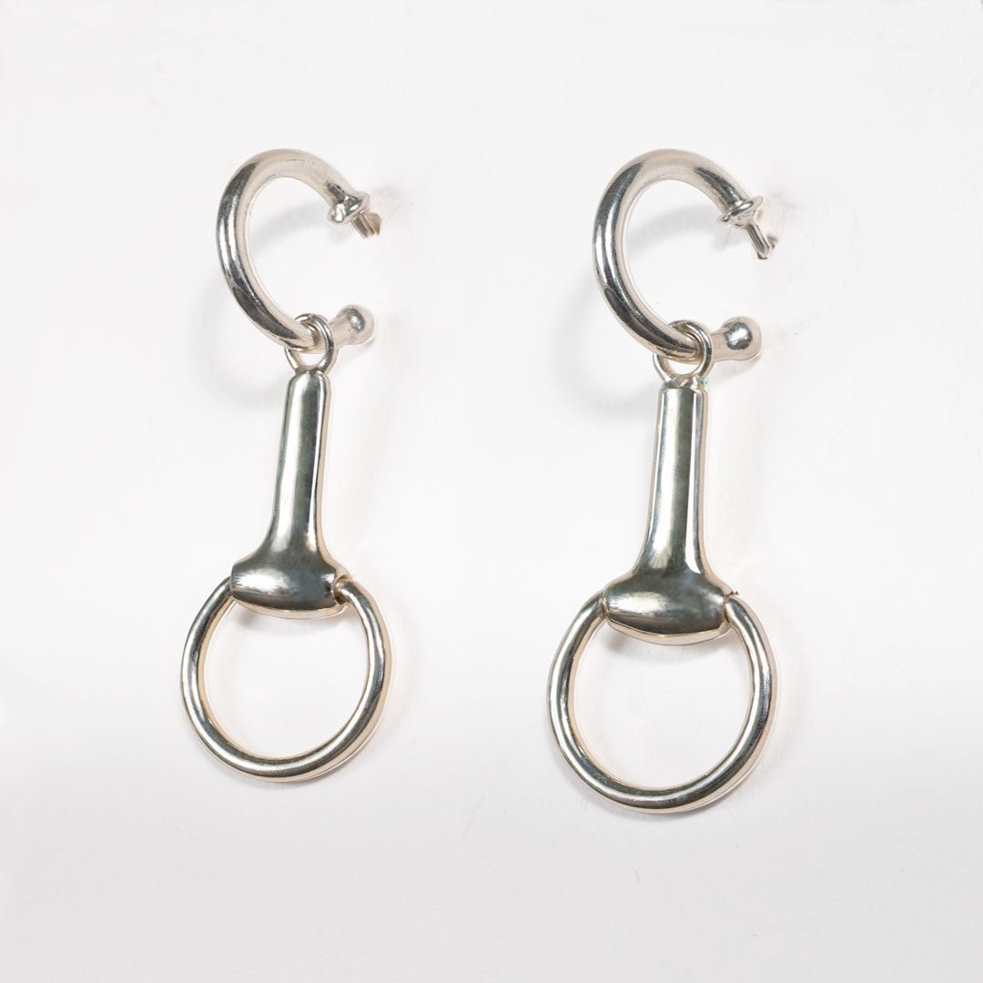 Urban Equestrian  Odeza - Horse Bit Toggle Equestrian Necklace in Silver