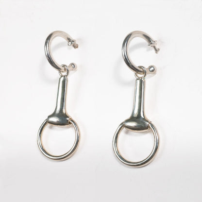 Urban Equestrian  Odeza - Horse Bit Toggle Equestrian Necklace in Silver