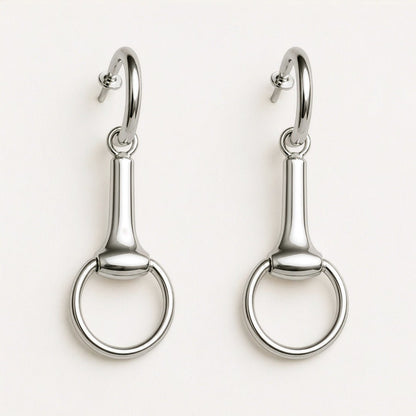 Odeza - Wrap Around Horse Bit Bracelet in Silver & Black