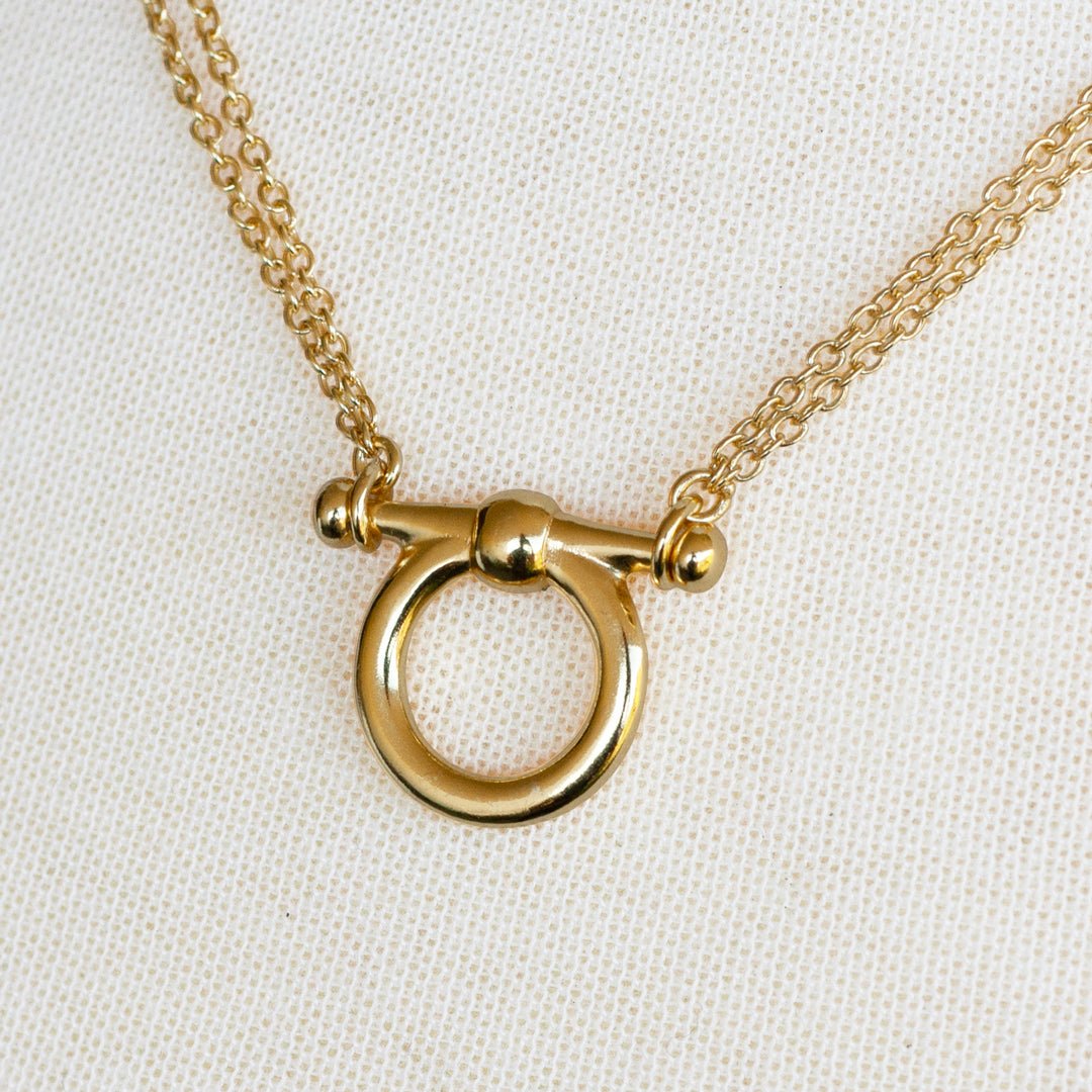 Urban Equestrian  Orion - Equestrian Horse Bit Necklace in Gold