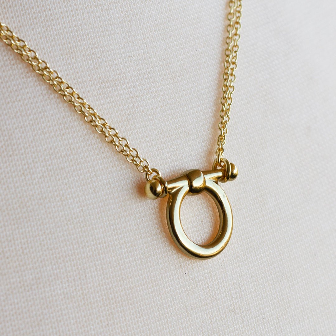 Urban Equestrian  Orion - Equestrian Horse Bit Necklace in Gold