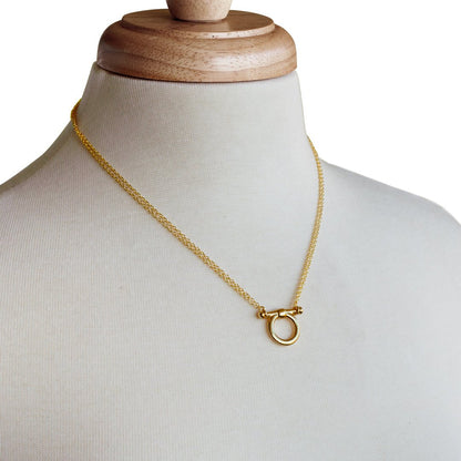 Urban Equestrian  Orion - Equestrian Horse Bit Necklace in Gold