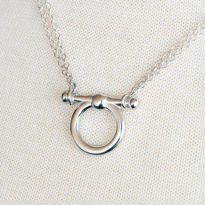 Orion - Equestrian Horse Bit Necklace in Silver
