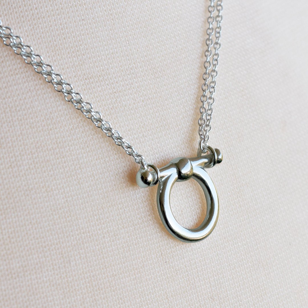 Orion - Equestrian Horse Bit Necklace in Silver
