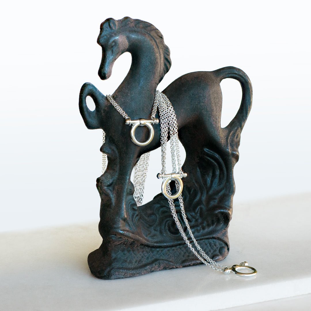 Orion - Equestrian Horse Bit Necklace in Silver