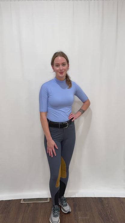 Tailored Sportsman Ladies Icefil Mock Neck Short Sleeve Sun Shirt