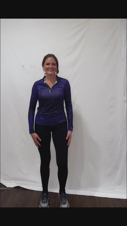Dapplebay Constellation 1/4 Zip Light Riding Top