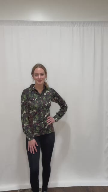 Dapplebay Women's Blackberry Daze Western Top