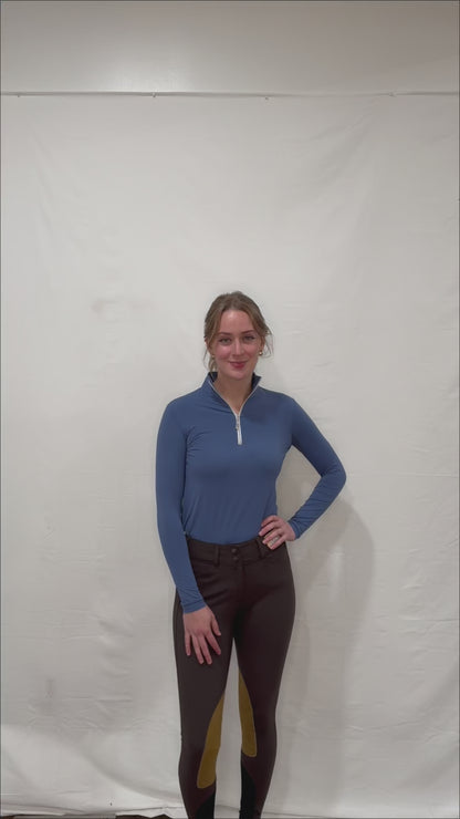 Tailored Sportsman Mid Rise Front Zip TechLight Knee Patch Breech