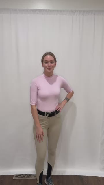 Tailored Sportsman Ladies Icefil Mock Neck Short Sleeve Sun Shirt