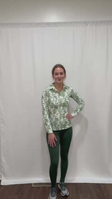 Dapplebay Women's Equestrian Toile Button Down Western Shirt