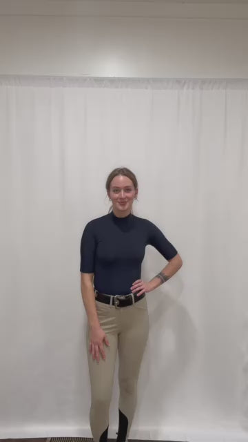 Tailored Sportsman Ladies Icefil Mock Neck Short Sleeve Sun Shirt