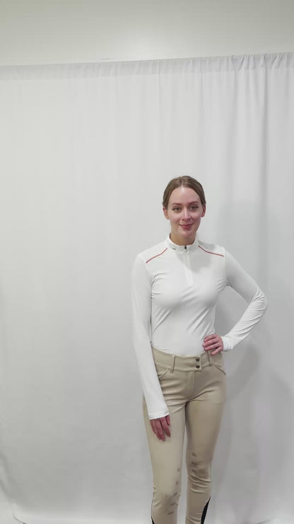 Cavalleria Toscana RG Women's High Waist Knee Patch Breeches