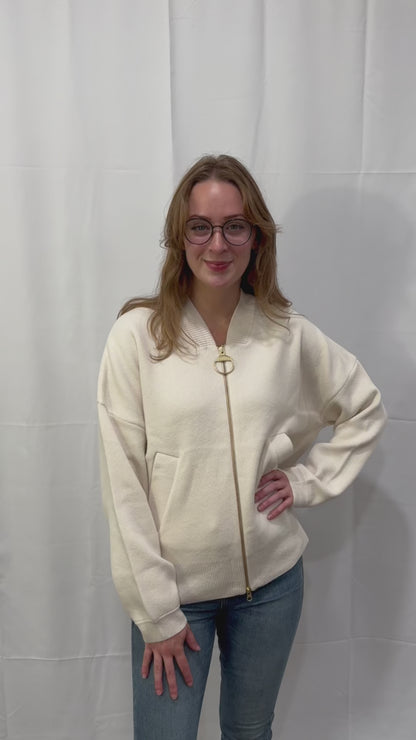 Barbour Women's Milda Knitted Bomber Jacket