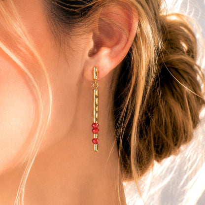 Urban Equestrian  Prism - Carnelian Equestrian Horseshoe Necklace Or Choker