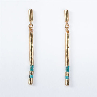 Urban Equestrian  Prism - Linea Turquoise Equestrian Earring