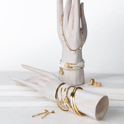 Urban Equestrian  Prism - Pearl Equestrian Horseshoe Necklace & Choker