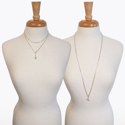 Urban Equestrian  Roxy - Paperclip Chain w/ Horseshoe Coin - Petite Link in Silver