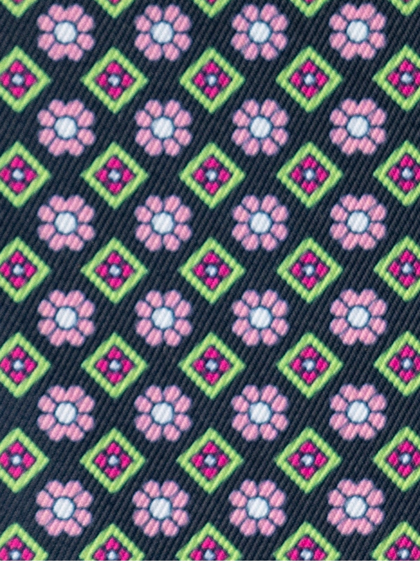 Essex Classics  Ladies "Luna II" Pink Long Sleeve Performance Show Shirt with Diamond and Daisy Trim