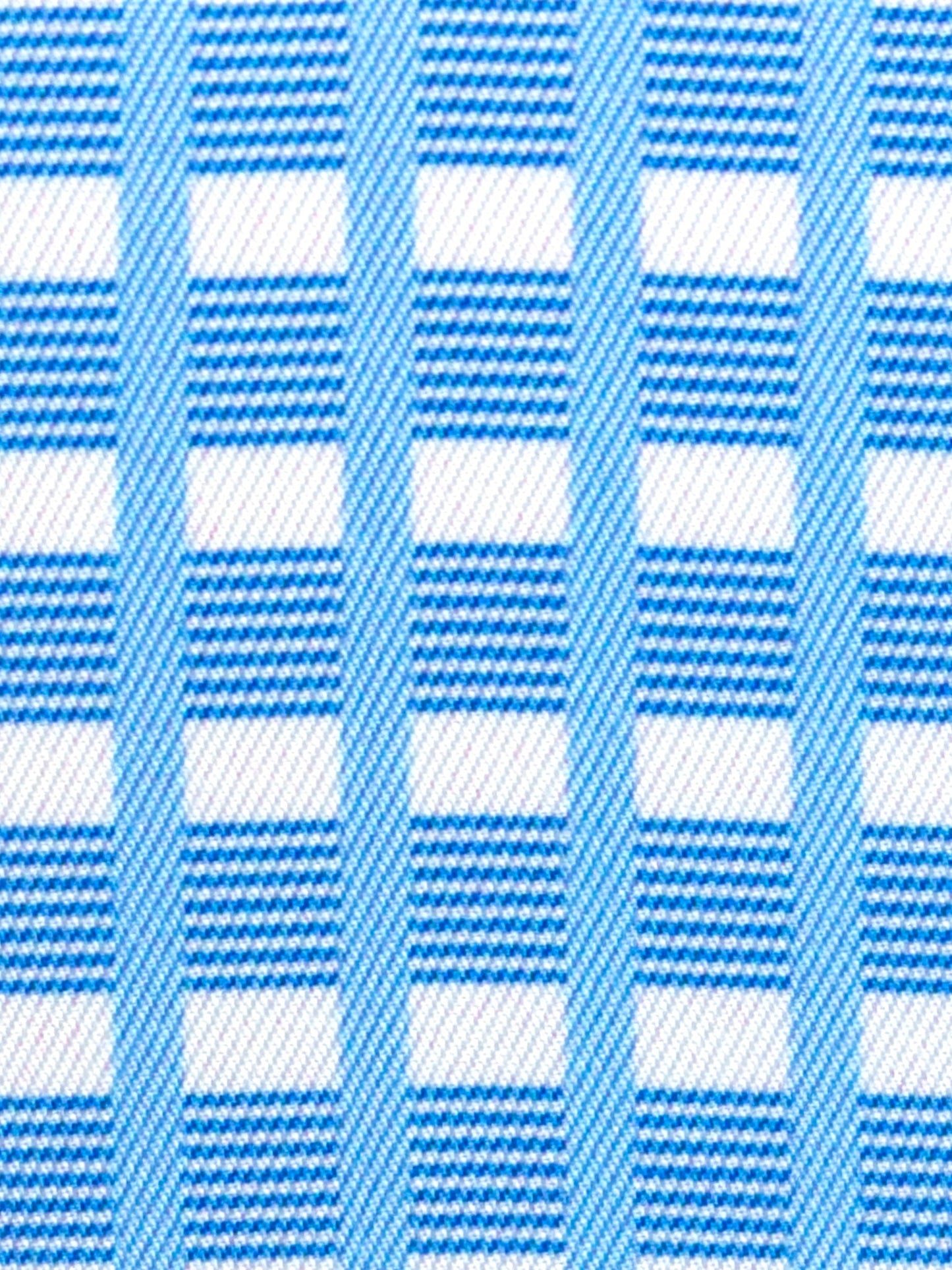 Essex Classics  Girls "Luna II" Light Blue Long Sleeve Performance Show Shirt with Blue Checks Trim