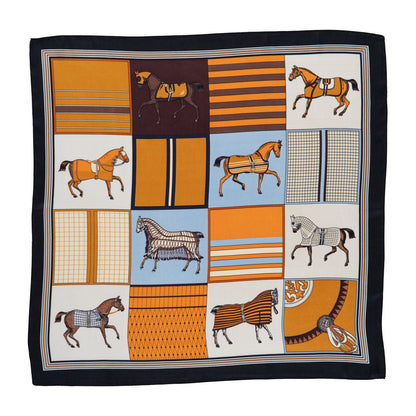 Urban Equestrian  Signature - Stylized Equestrian Scarf in Black