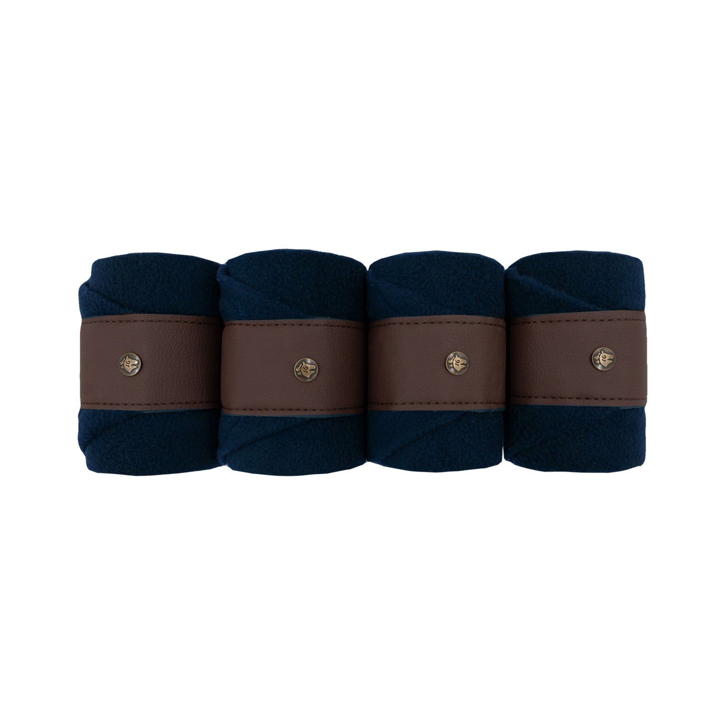 Sixteen Cypress  Leatherette Polos, Navy & Hickory