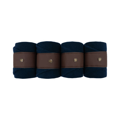 Sixteen Cypress  Leatherette Polos, Navy & Hickory