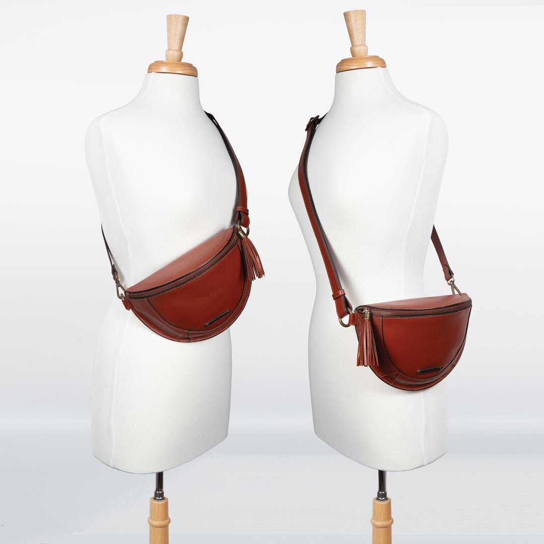 Urban Equestrian  Sonoma Sling Bag in Cognac