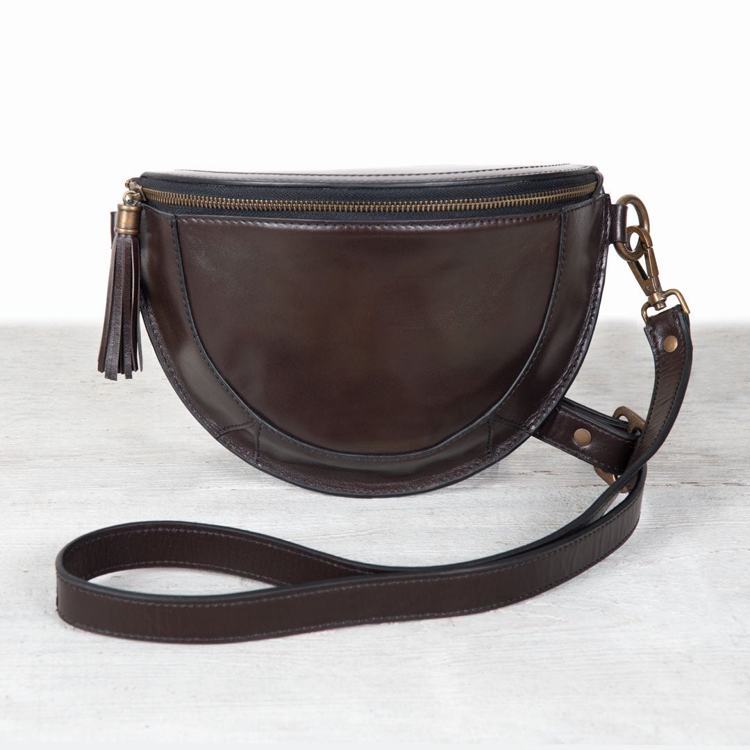 Urban Equestrian  Sonoma Sling Bag in Deep Brown