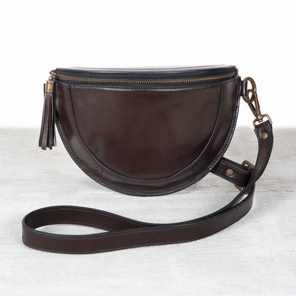 Urban Equestrian  Sonoma Sling Bag in Deep Brown
